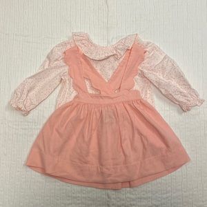 Delaney Corduroy Scallop Jumper with Floral Top